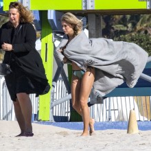 Sylvie Meis Miami Beach Celebrity Beautiful Babe Posing Hot Actress