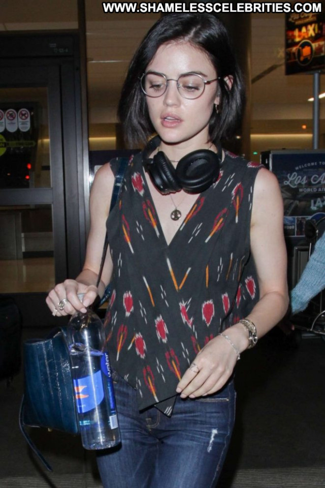 Lucy Hale Lax Airport  Celebrity Beautiful Posing Hot Paparazzi Angel